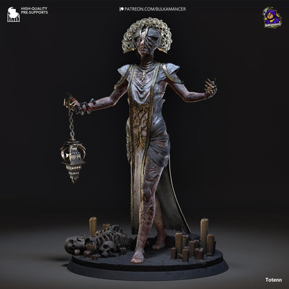 Plagued Priestess of Babylon | Resin Garage Kit Sculpture Anime Video Game Fan Art Statue | Bulkamancer Sculpts