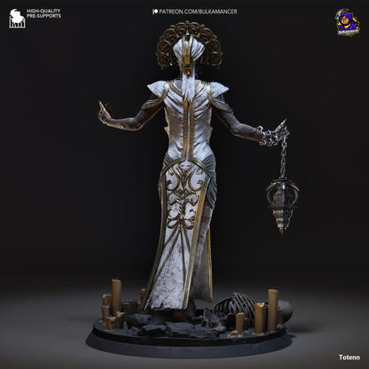 Plagued Priestess of Babylon | Resin Garage Kit Sculpture Anime Video Game Fan Art Statue | Bulkamancer Sculpts