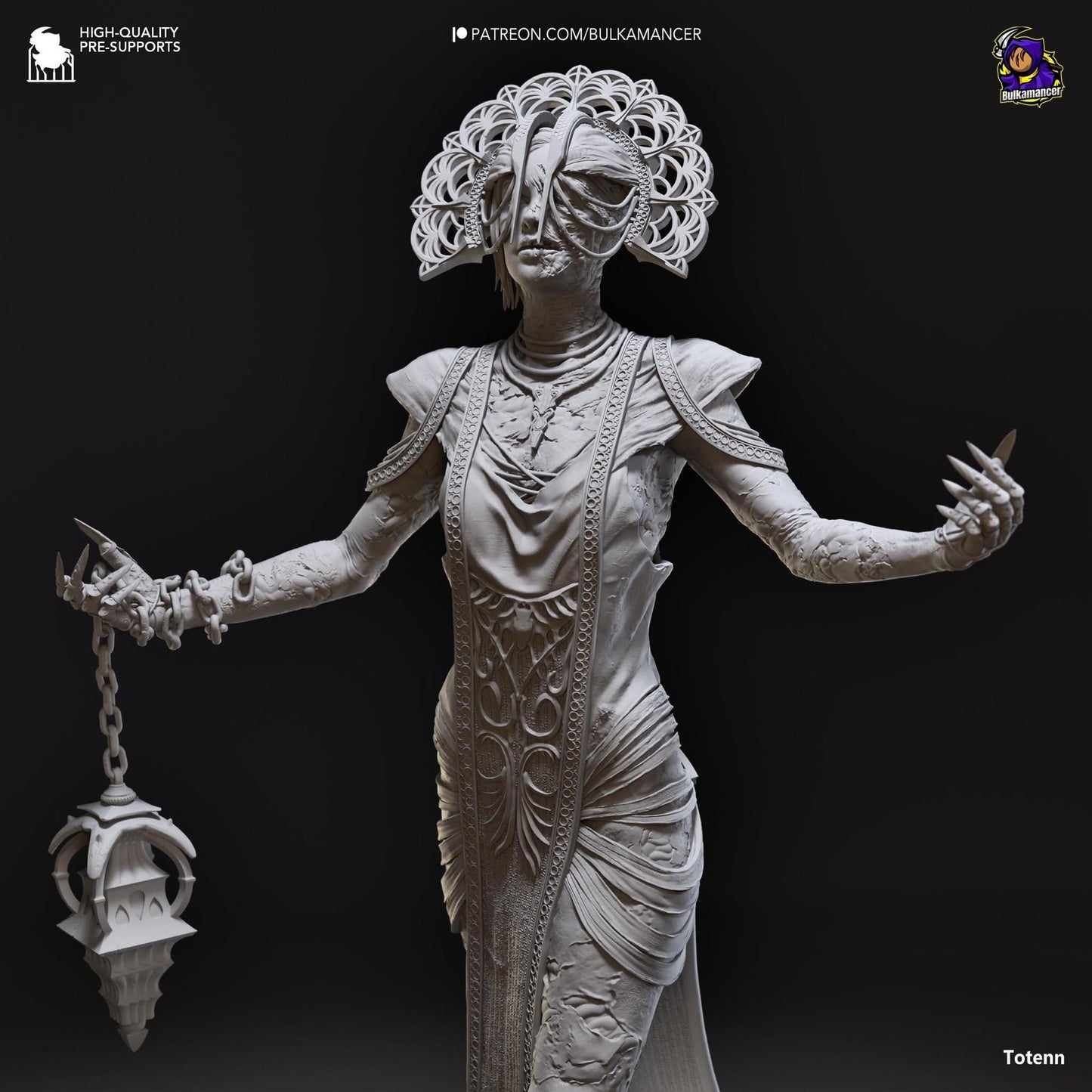 Plagued Priestess of Babylon | Resin Garage Kit Sculpture Anime Video Game Fan Art Statue | Bulkamancer Sculpts