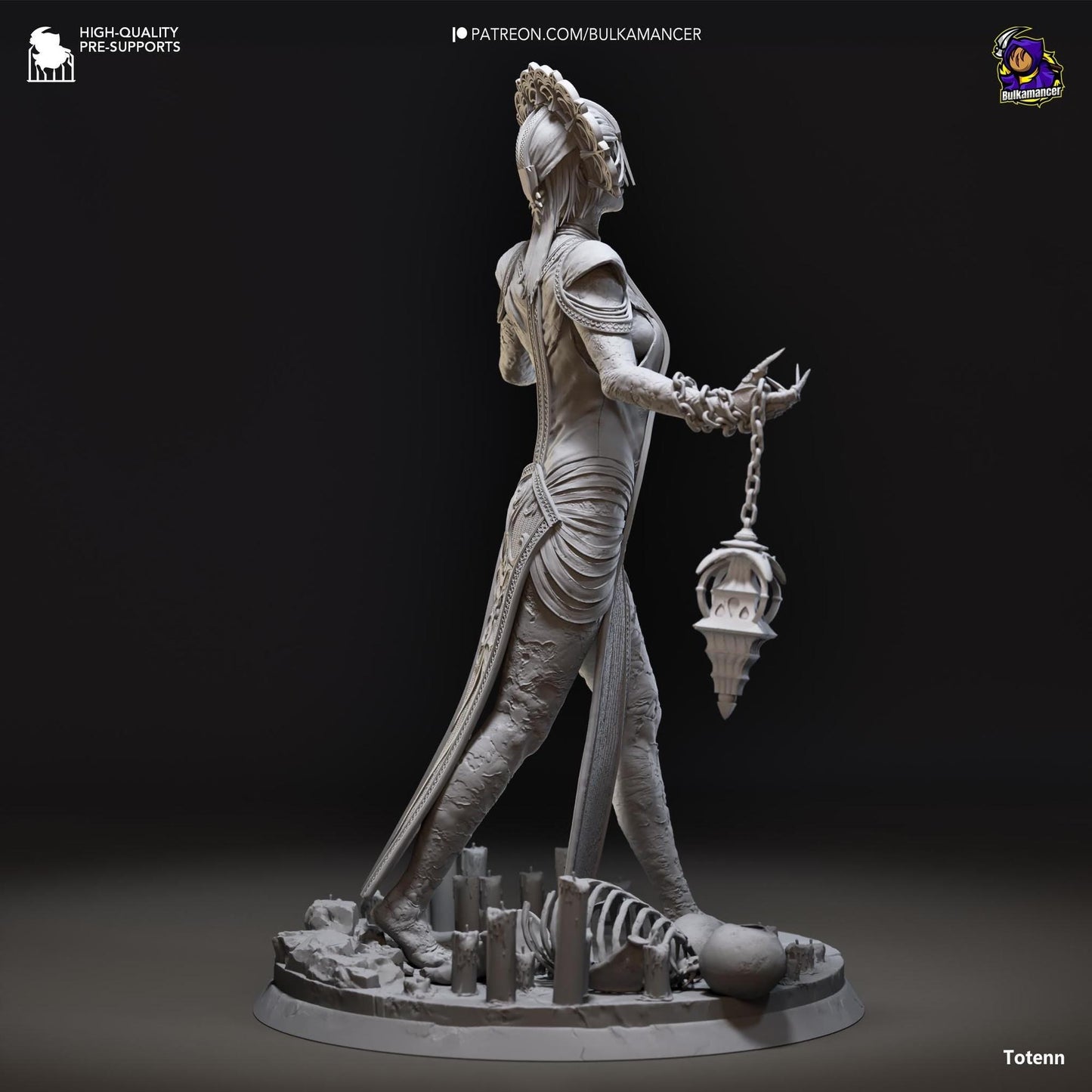 Plagued Priestess of Babylon | Resin Garage Kit Sculpture Anime Video Game Fan Art Statue | Bulkamancer Sculpts