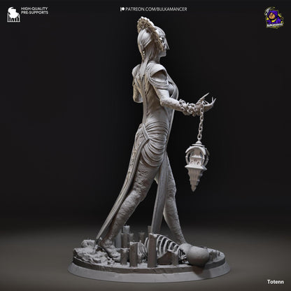 Plagued Priestess of Babylon | Resin Garage Kit Sculpture Anime Video Game Fan Art Statue | Bulkamancer Sculpts