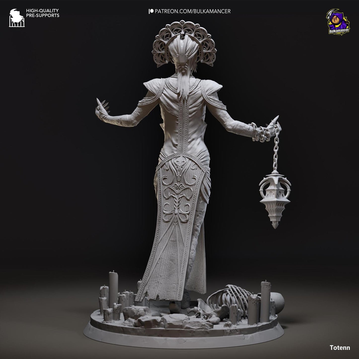 Plagued Priestess of Babylon | Resin Garage Kit Sculpture Anime Video Game Fan Art Statue | Bulkamancer Sculpts