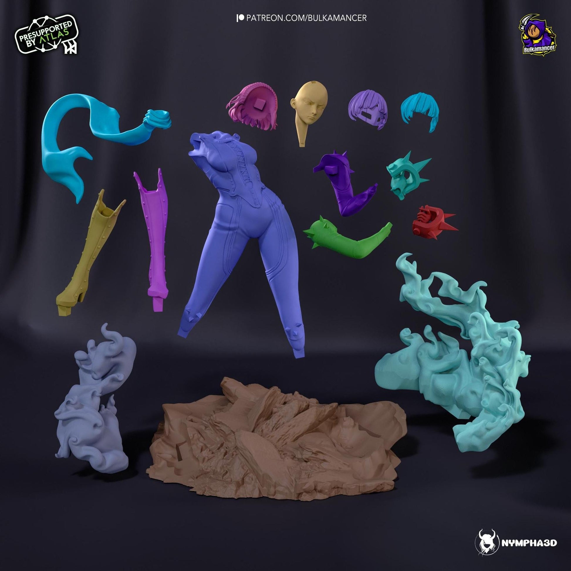 Pugilist Queen | Resin Garage Kit Sculpture Anime Video Game Fan Art Statue | Bulkamancer Sculpts