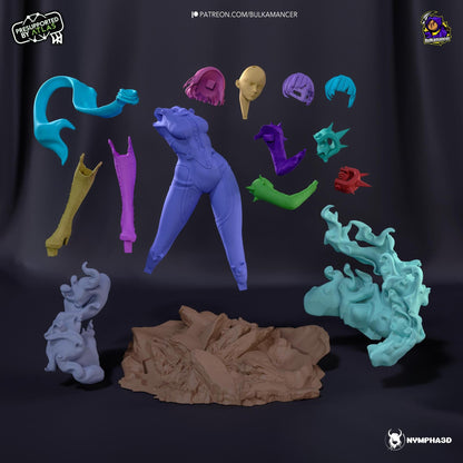 Pugilist Queen | Resin Garage Kit Sculpture Anime Video Game Fan Art Statue | Bulkamancer Sculpts