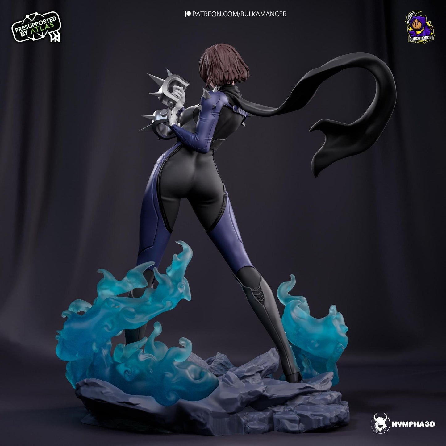Pugilist Queen | Resin Garage Kit Sculpture Anime Video Game Fan Art Statue | Bulkamancer Sculpts