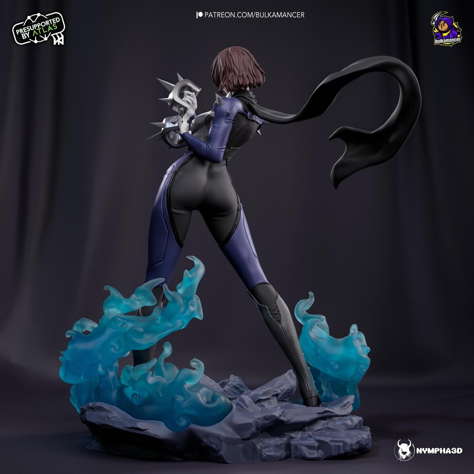 Pugilist Queen | Resin Garage Kit Sculpture Anime Video Game Fan Art Statue | Bulkamancer Sculpts