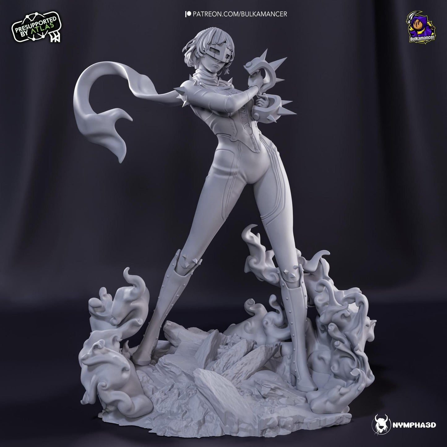 Pugilist Queen | Resin Garage Kit Sculpture Anime Video Game Fan Art Statue | Bulkamancer Sculpts