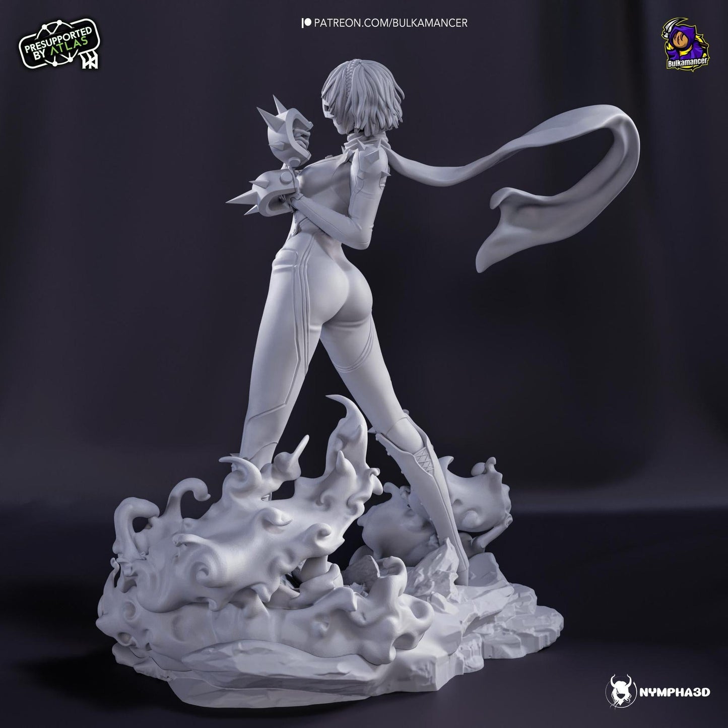 Pugilist Queen | Resin Garage Kit Sculpture Anime Video Game Fan Art Statue | Bulkamancer Sculpts