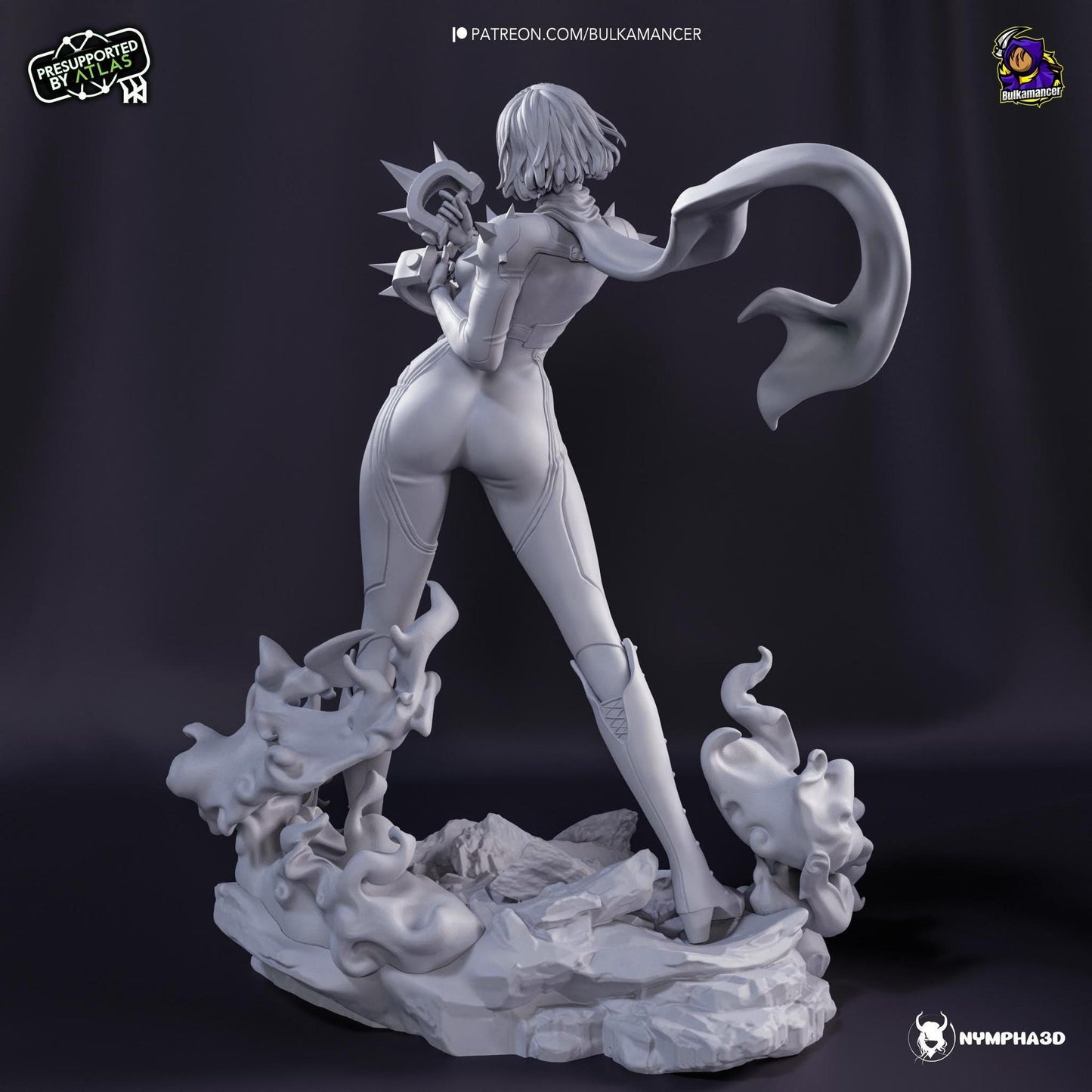 Pugilist Queen | Resin Garage Kit Sculpture Anime Video Game Fan Art Statue | Bulkamancer Sculpts