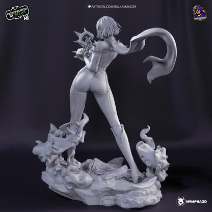 Pugilist Queen | Resin Garage Kit Sculpture Anime Video Game Fan Art Statue | Bulkamancer Sculpts