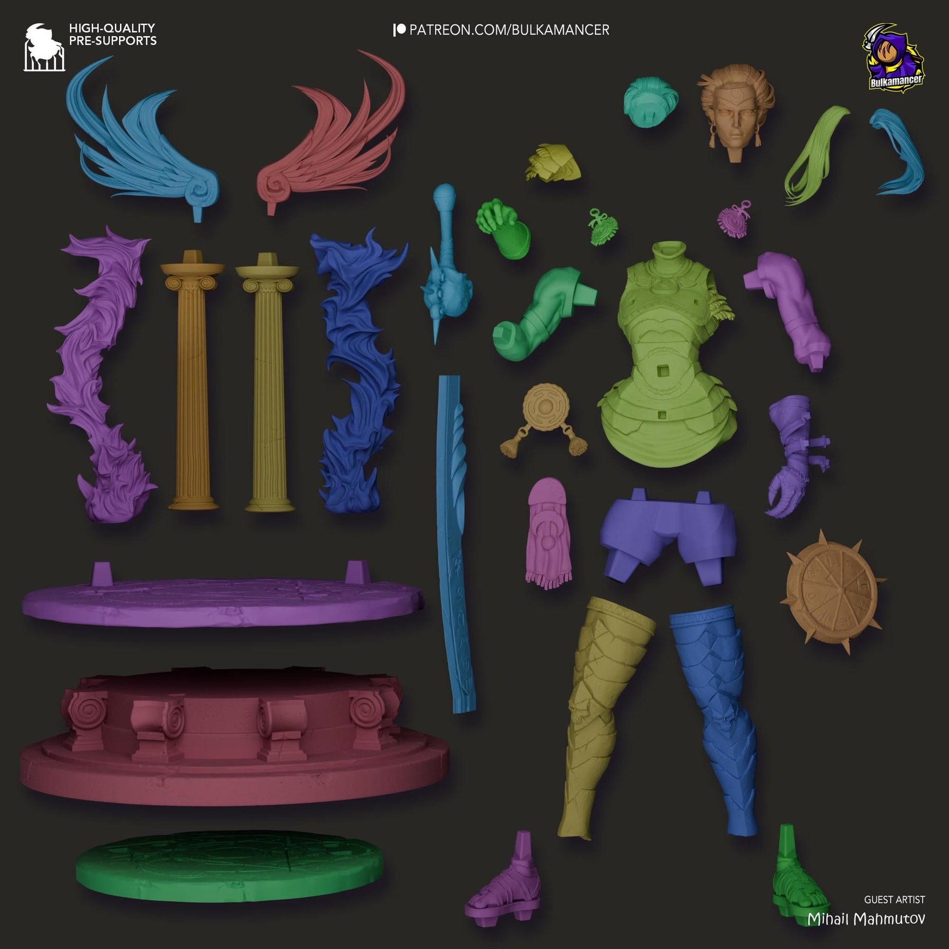 Retribution Incarnate | 3D Print Garage Kit Anime Fan Art Statue | Bulkamancer Sculpts