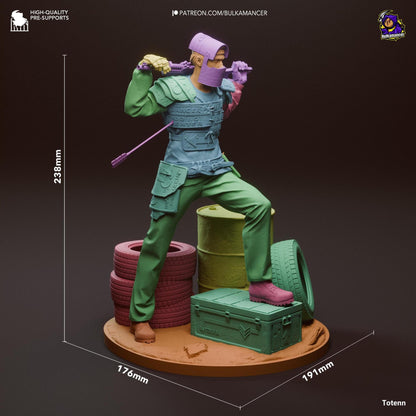 Rusty Survivor | Resin Garage Kit Sculpture Anime Video Game Fan Art Statue | Bulkamancer Sculpts