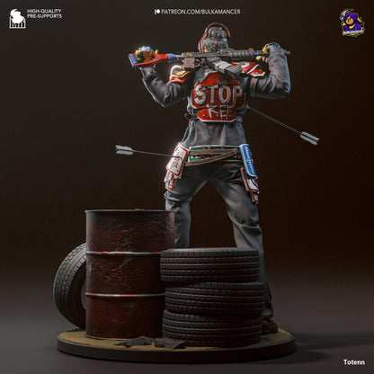 Rusty Survivor | Resin Garage Kit Sculpture Anime Video Game Fan Art Statue | Bulkamancer Sculpts