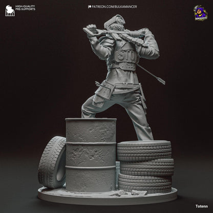 Rusty Survivor | Resin Garage Kit Sculpture Anime Video Game Fan Art Statue | Bulkamancer Sculpts