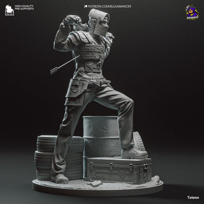 Rusty Survivor | Resin Garage Kit Sculpture Anime Video Game Fan Art Statue | Bulkamancer Sculpts