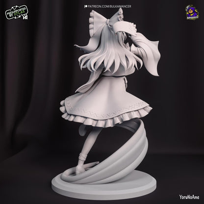 Shrine Maiden of Heaven | Resin Garage Kit Sculpture Anime Video Game Fan Art Statue | Bulkamancer Sculpts