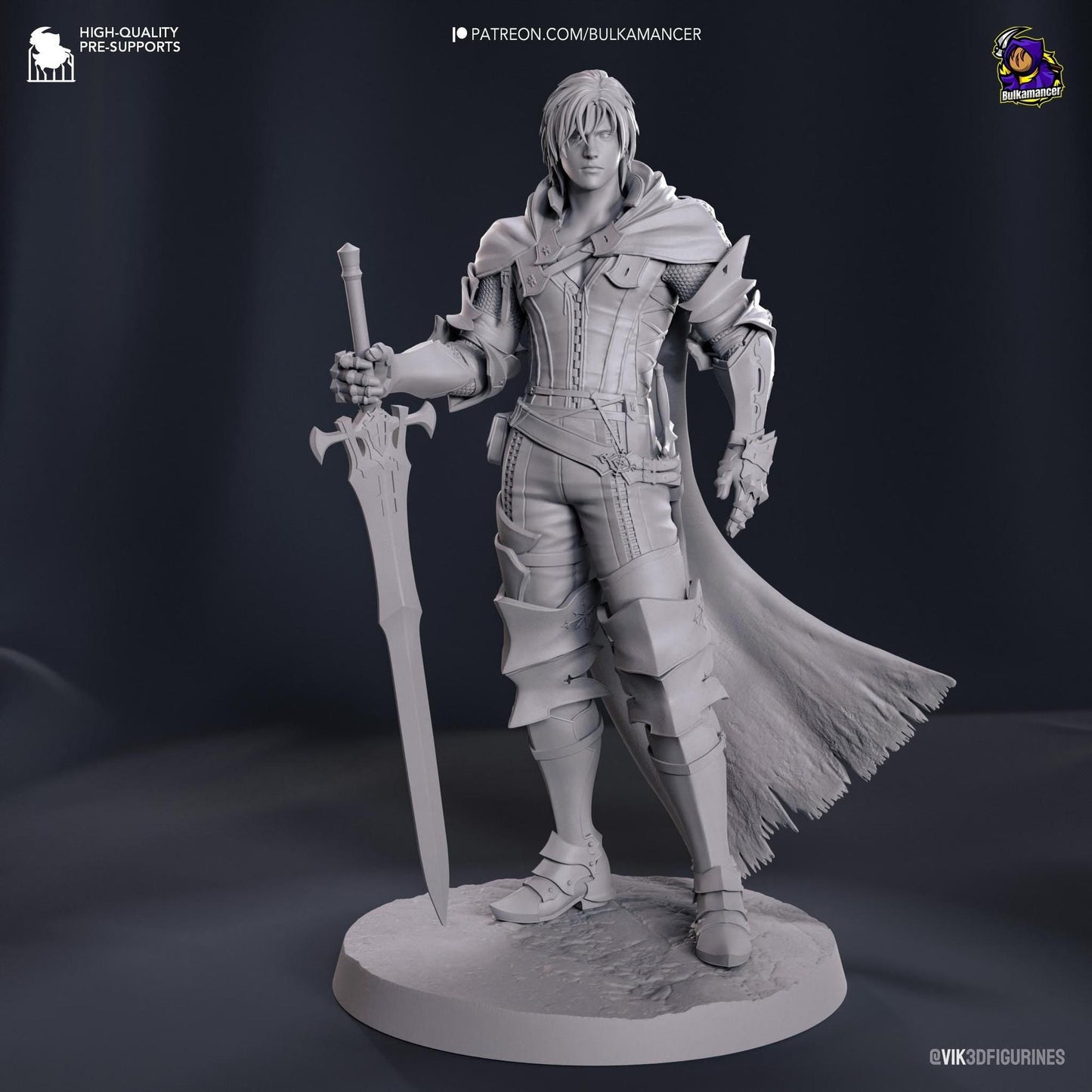 Smoldering Burden Bearer | Resin Garage Kit Sculpture Anime Video Game Fan Art Statue | Bulkamancer Sculpts