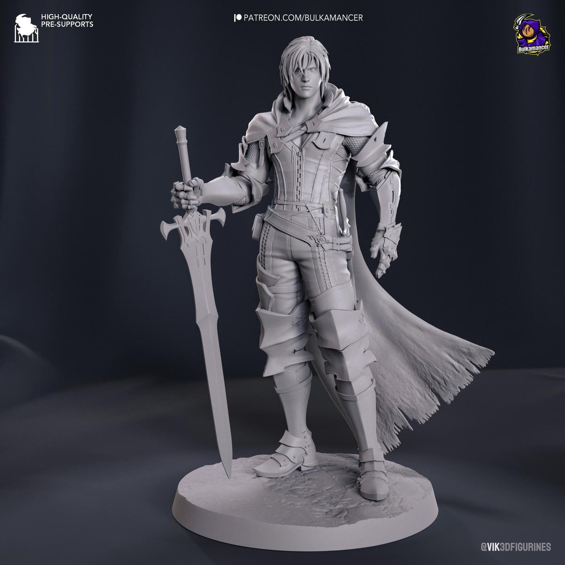 Smoldering Burden Bearer | Resin Garage Kit Sculpture Anime Video Game Fan Art Statue | Bulkamancer Sculpts