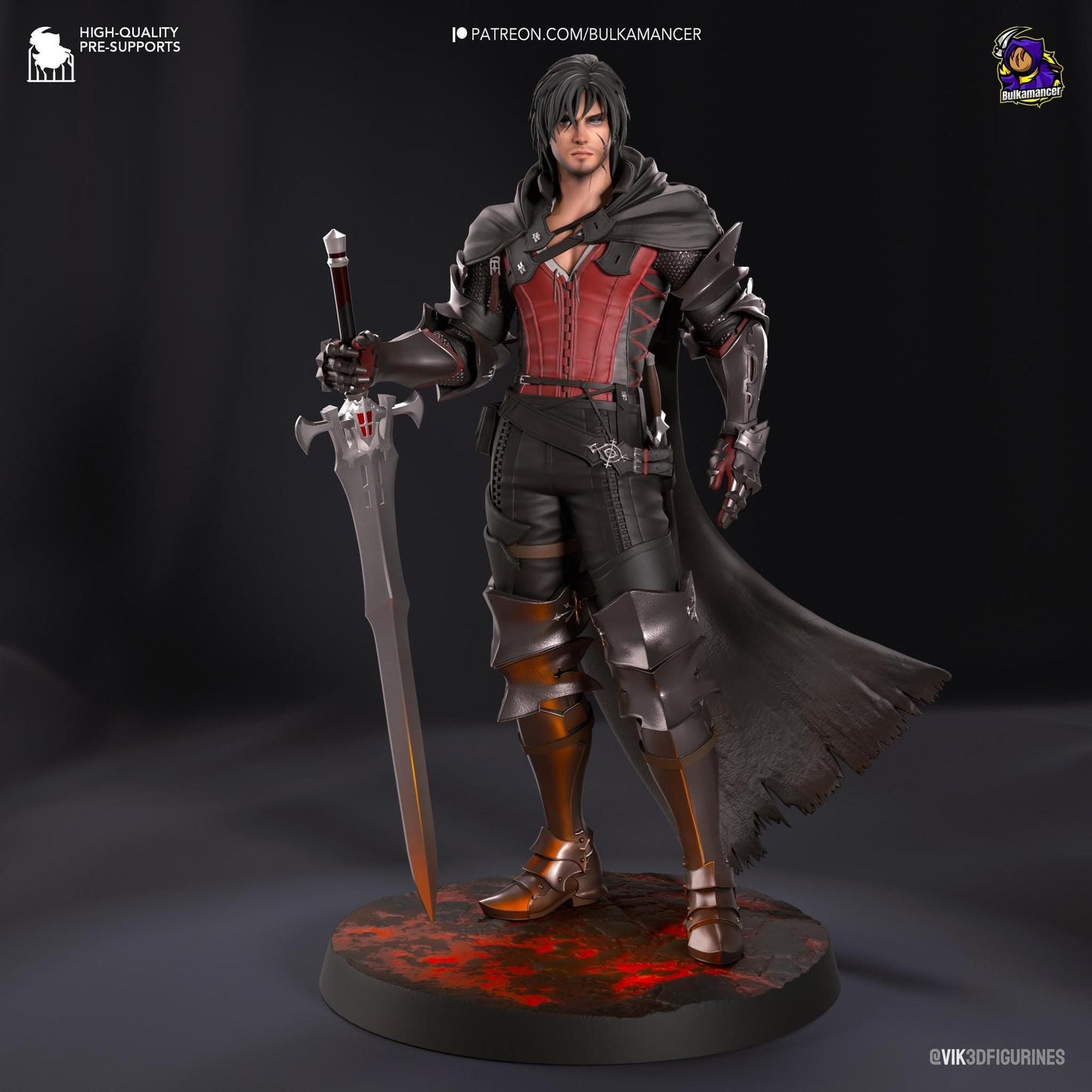 Smoldering Burden Bearer | Resin Garage Kit Sculpture Anime Video Game Fan Art Statue | Bulkamancer Sculpts