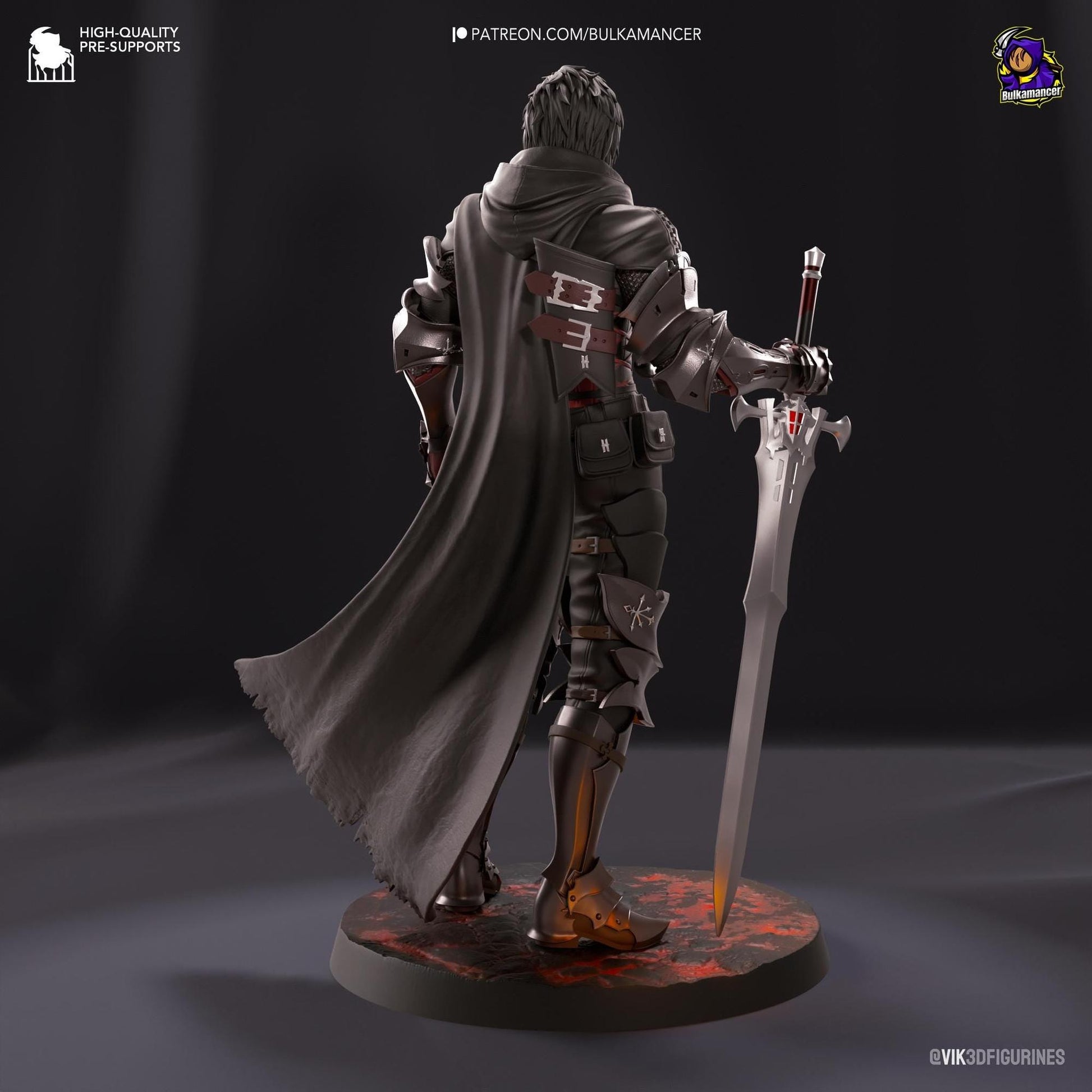 Smoldering Burden Bearer | Resin Garage Kit Sculpture Anime Video Game Fan Art Statue | Bulkamancer Sculpts