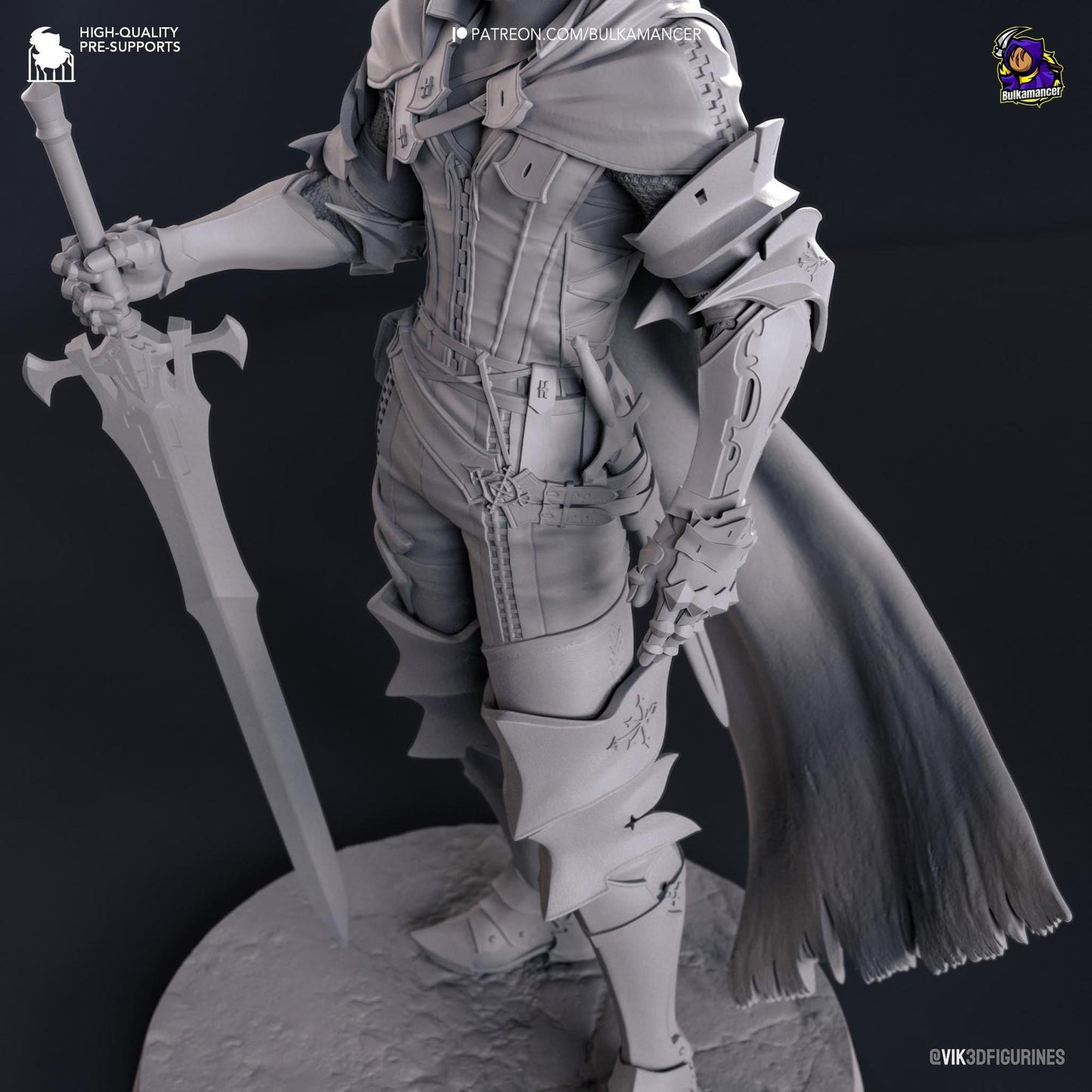 Smoldering Burden Bearer | Resin Garage Kit Sculpture Anime Video Game Fan Art Statue | Bulkamancer Sculpts
