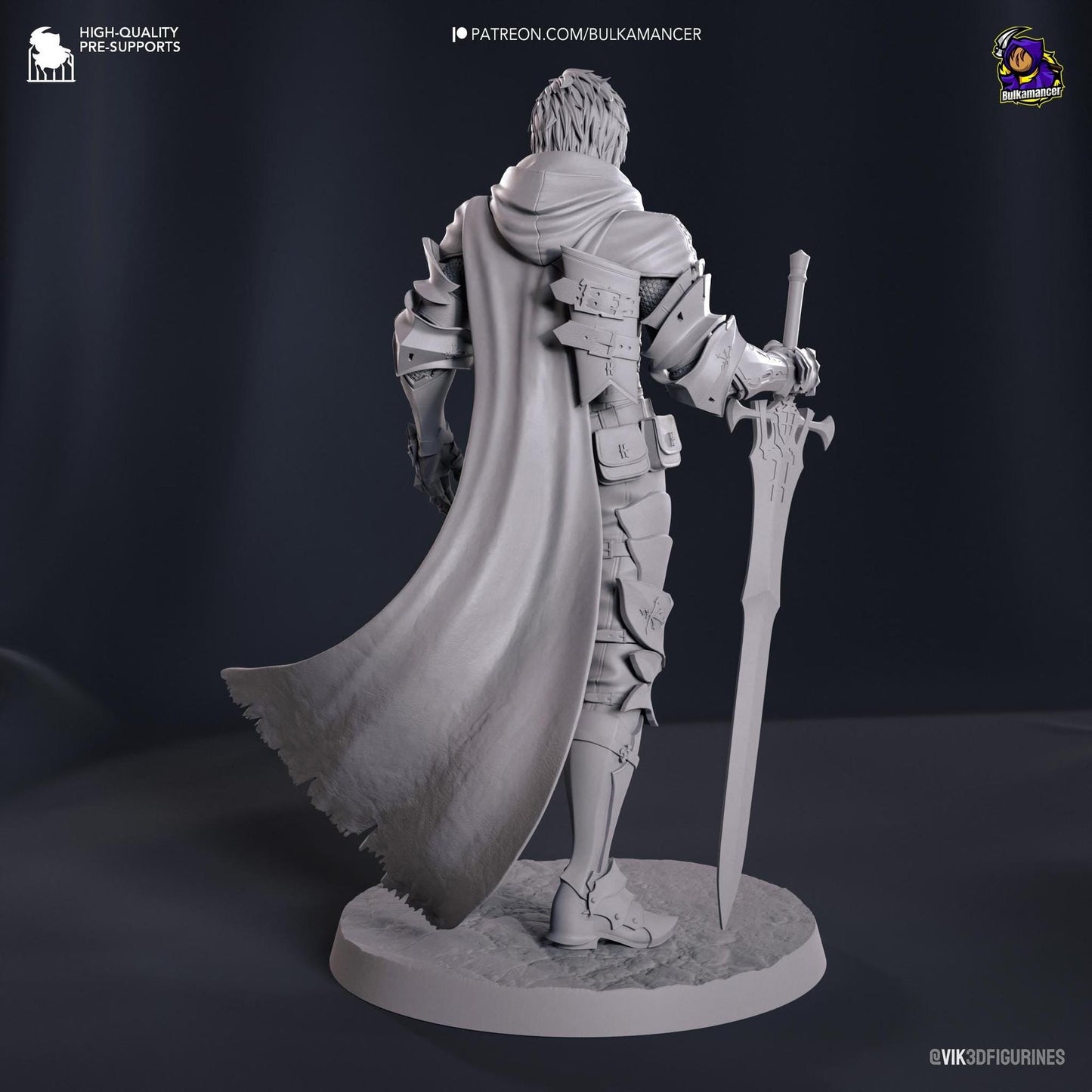 Smoldering Burden Bearer | Resin Garage Kit Sculpture Anime Video Game Fan Art Statue | Bulkamancer Sculpts