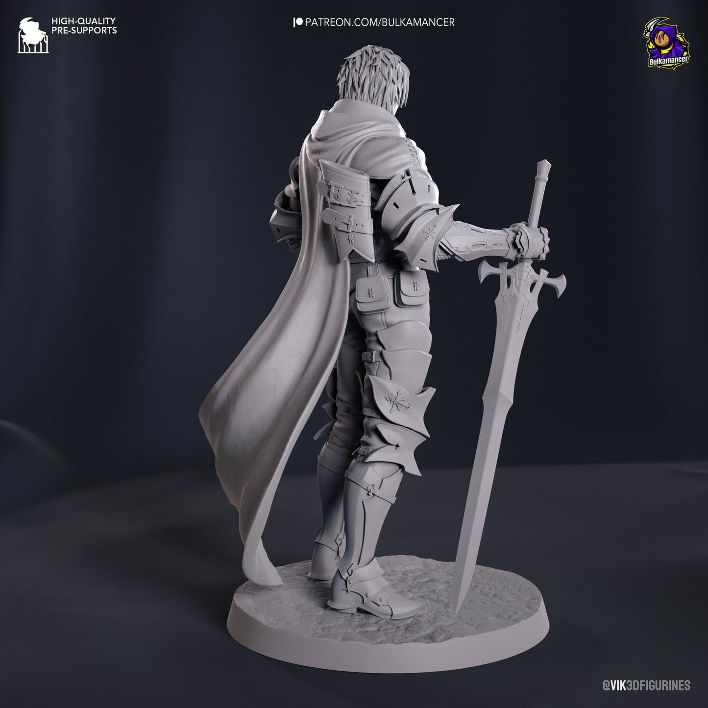 Smoldering Burden Bearer | Resin Garage Kit Sculpture Anime Video Game Fan Art Statue | Bulkamancer Sculpts