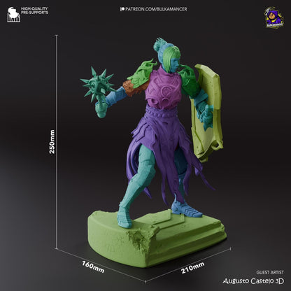 Sulking Cleric | 3D Print Garage Kit Anime Fan Art Statue | Bulkamancer Sculpts