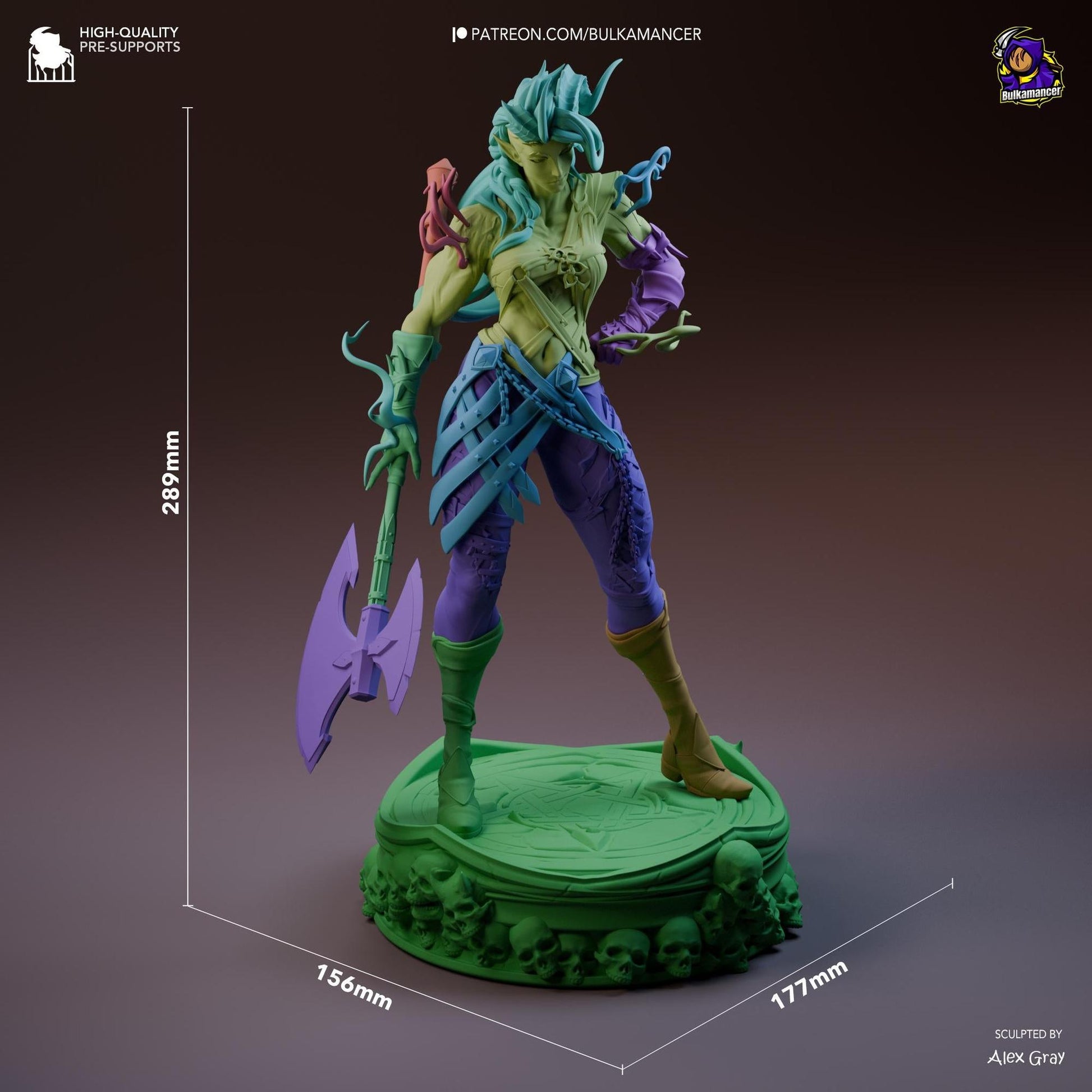 Teddy Bear of Hell, Stylized Version | Resin Garage Kit Sculpture Anime Video Game Fan Art Statue | Bulkamancer Sculpts