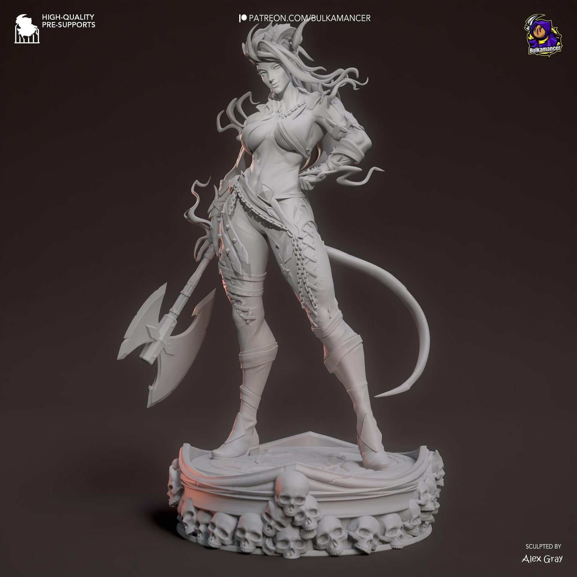 Teddy Bear of Hell, Stylized Version | Resin Garage Kit Sculpture Anime Video Game Fan Art Statue | Bulkamancer Sculpts