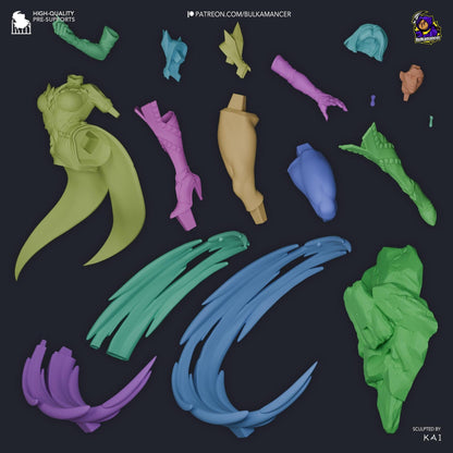 White Queen | Resin Garage Kit Sculpture Anime Video Game Fan Art Statue | Bulkamancer Sculpts