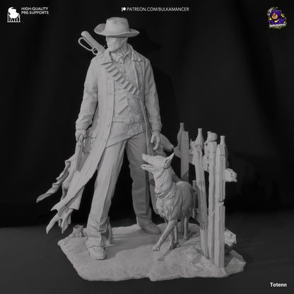 Undead Cowboy | Resin Garage Kit Sculpture Video Game Fan Art Statue | Bulkamancer Sculpts