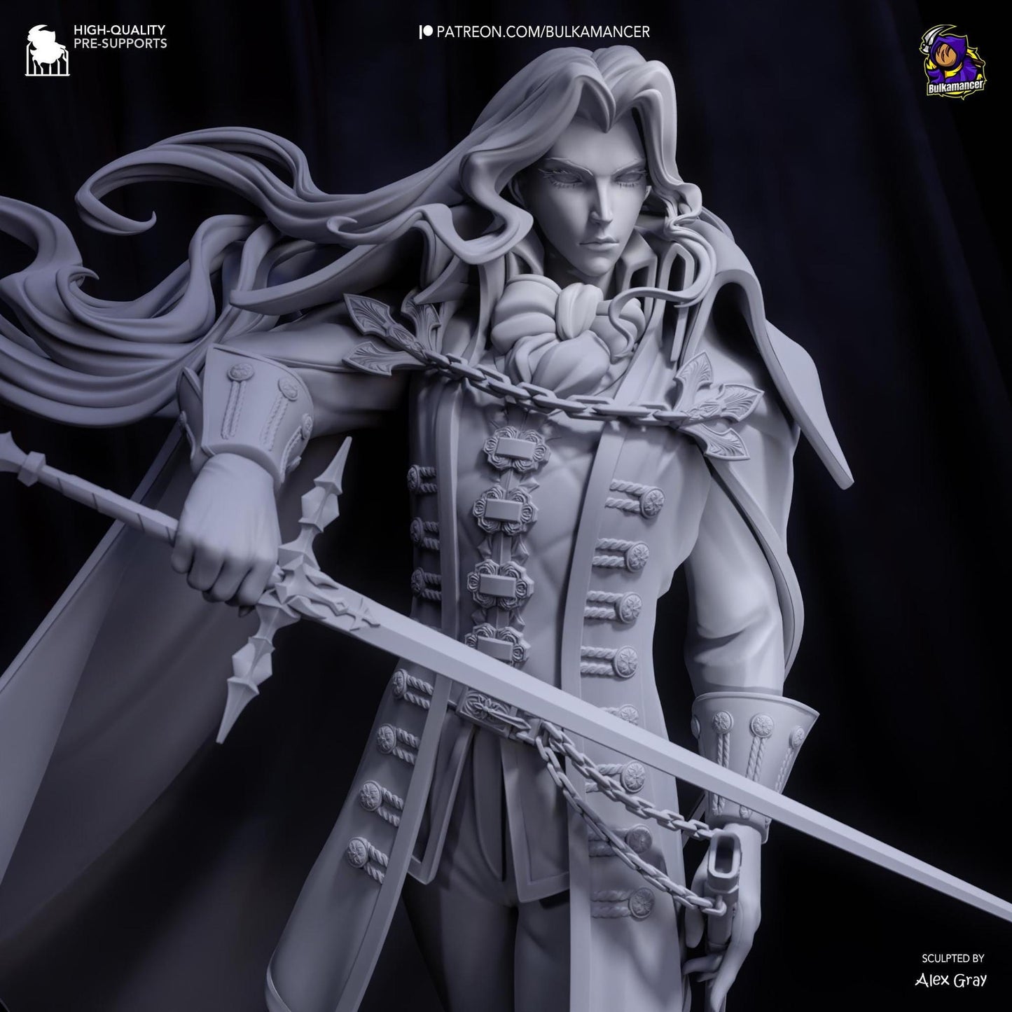 Vampire Prince | Resin Garage Kit Sculpture Anime Video Game Fan Art Statue | Bulkamancer Sculpts
