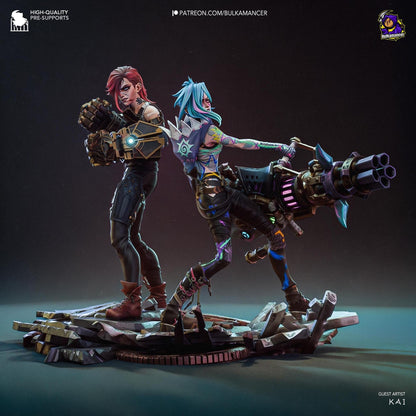 Arcane Diorama | Resin Garage Kit Sculpture Anime Video Game Fan Art Statue | Bulkamancer Sculpts