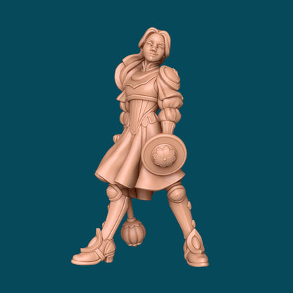 Jinx, a destruction cleric | D&D TTRPG Miniature | Awkward Penguin Minis