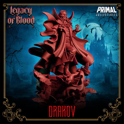 Vampire Lord Drakov | Legacy of Blood | Tabletop Scale | TTRPG D&D Miniature | Primal Collectibles