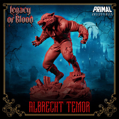 Werewolf Albertch Tremor | Legacy of Blood | Tabletop Scale | TTRPG D&D Miniature | Primal Collectibles