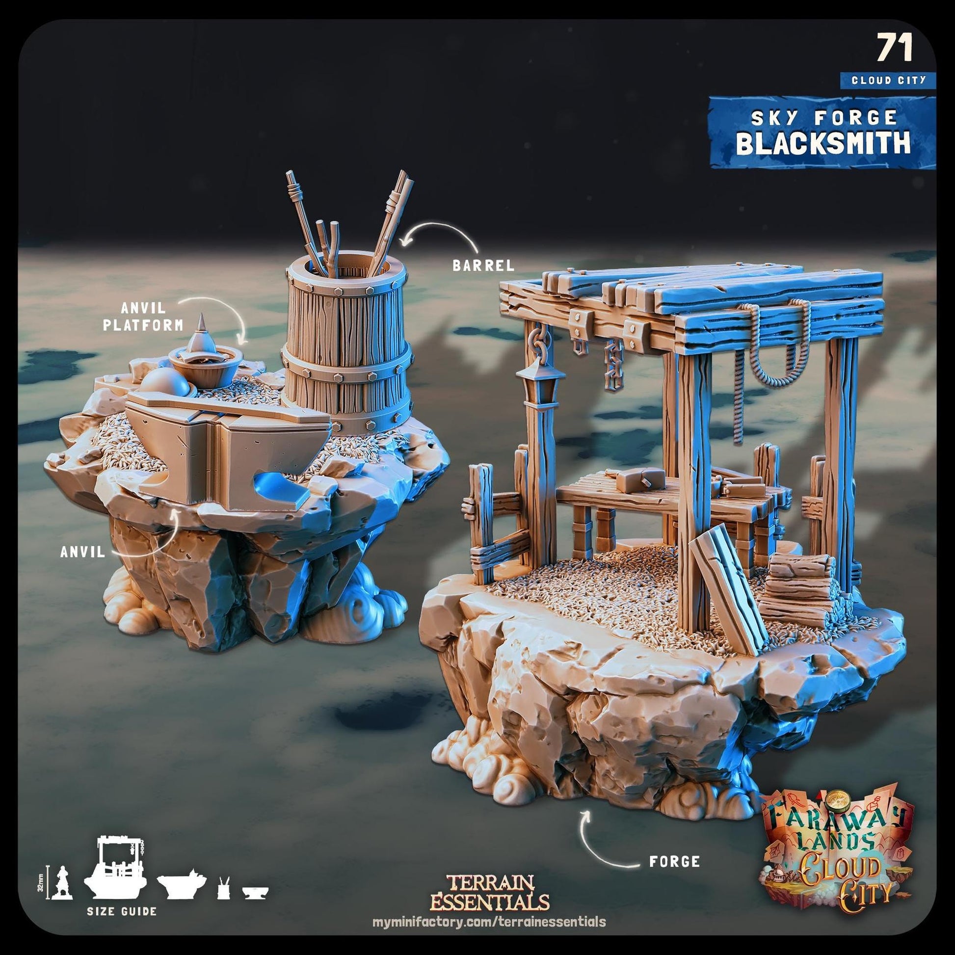 Cloud City | D&D Scatter Miniature | Terrain Essentials
