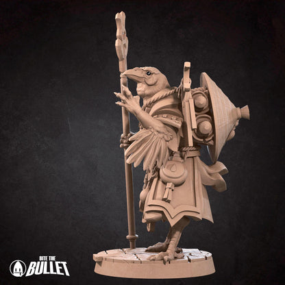 Tengu Oracle | TABLETOP SCALE | D&D Pathfinder TTRPG Miniature | Bite the Bullet