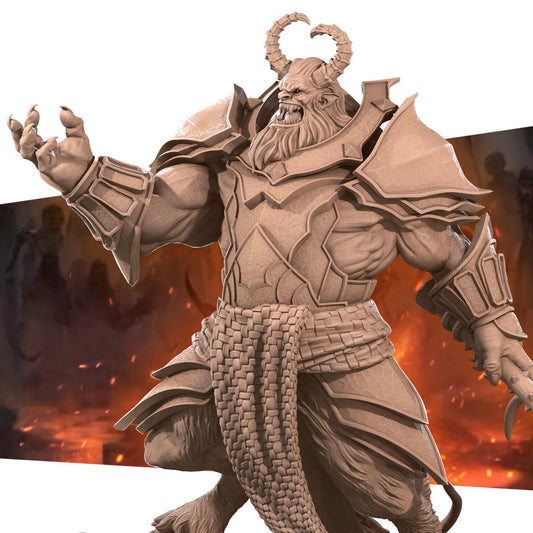 Fire Hellion | TABLETOP SCALE | D&D Pathfinder TTRPG Miniature | Bite the Bullet