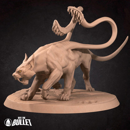 Displacer Beast | TABLETOP SCALE | D&D Pathfinder TTRPG Miniature | Bite the Bullet
