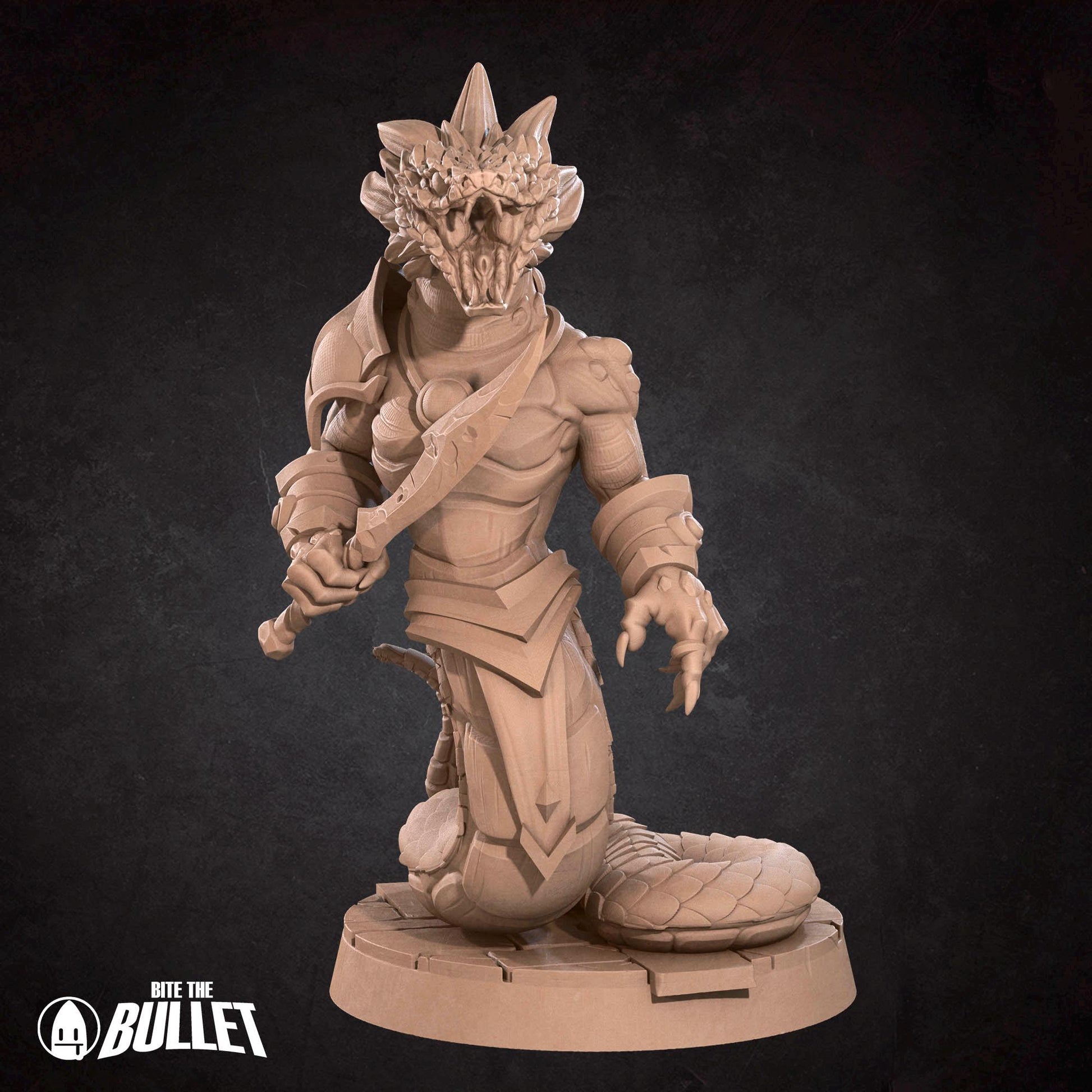 YuanTi | TABLETOP SCALE | D&D Pathfinder TTRPG Miniature | Bite the Bullet