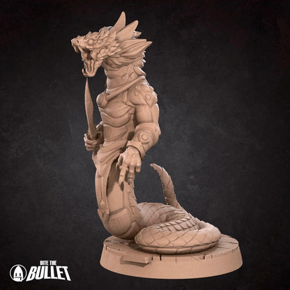 YuanTi | TABLETOP SCALE | D&D Pathfinder TTRPG Miniature | Bite the Bullet