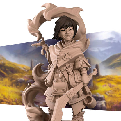 Human Kineticist | TABLETOP SCALE | D&D Pathfinder TTRPG Miniature | Bite the Bullet