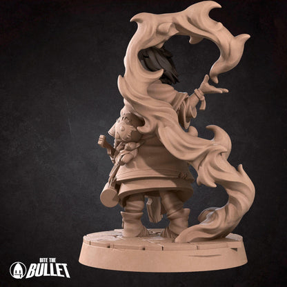 Human Kineticist | TABLETOP SCALE | D&D Pathfinder TTRPG Miniature | Bite the Bullet