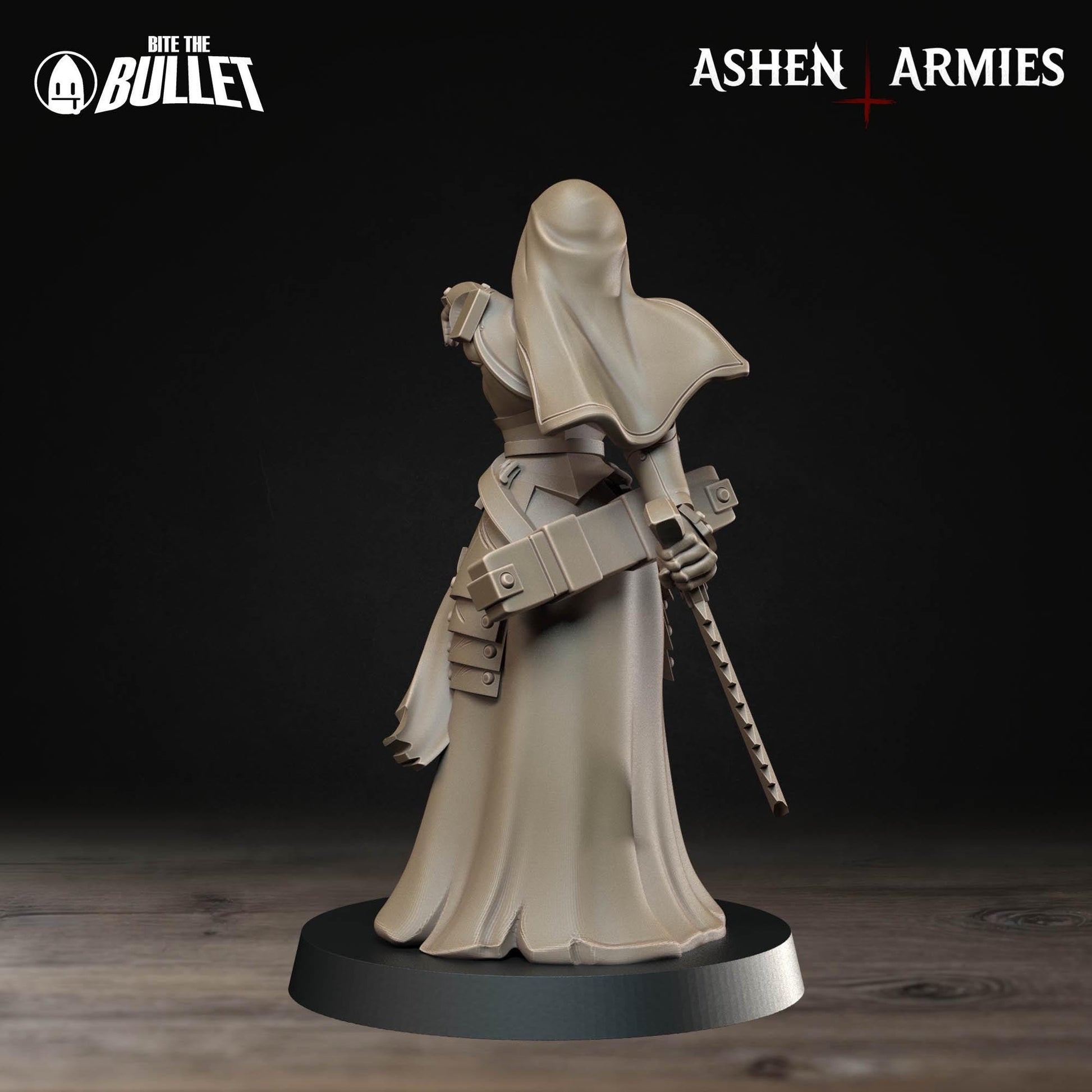 Exotic Combat Medic, Sanctified Legion | Pinup SFW NSFW Model Miniature | Bite the Bullet