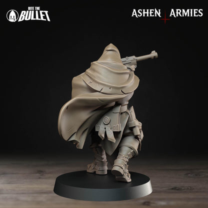 Sanctified Legion, Sniper Priest (Pistols) | TABLETOP SCALE | D&D Pathfinder TTRPG Miniature | Bite the Bullet