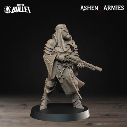 Sanctified Legion, Sniper Priest (Rifle) | TABLETOP SCALE | D&D Pathfinder TTRPG Miniature | Bite the Bullet