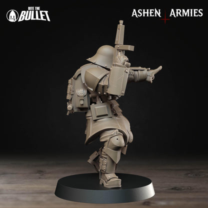 Sanctified Legion, Combat Engineer | TABLETOP SCALE | D&D Pathfinder TTRPG Miniature | Bite the Bullet