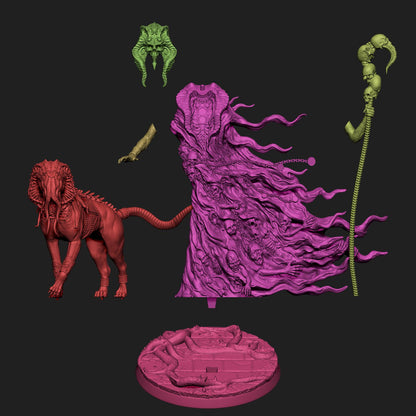 Cult of Nyarlathotep Collection | Shantak, Cultists, Lovecraft, Elder God | D&D Cosmic Horror Fantasy | NS Miniatures